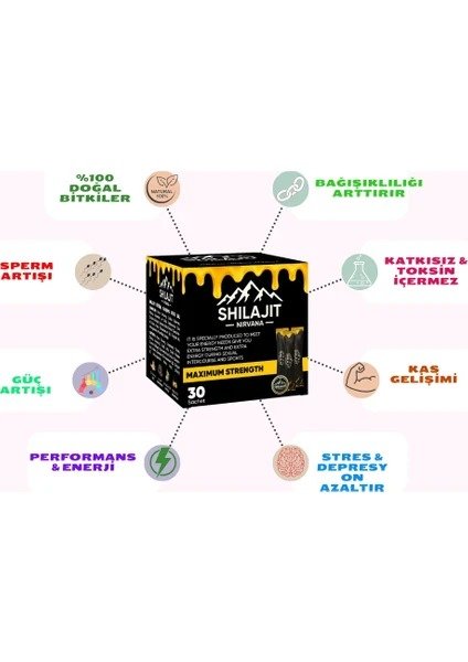 shilajit takviye edici gıda %100 saf shilajit 30'lu sachet ithal shilajit +9 zengin ÇeŞit 300 mg shilajit takviye edici gıda %100 saf shilajit 30'lu sachet ithal shilajit +9 zengin ÇeŞit 300 mg